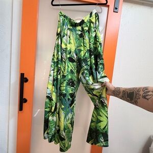 Live 4 Truth Green and Yellow Leaf Print Pants